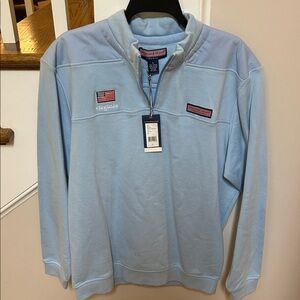 Vineyard Vines NWT L. Light Blue American Flag- Virginia Shep Shirt